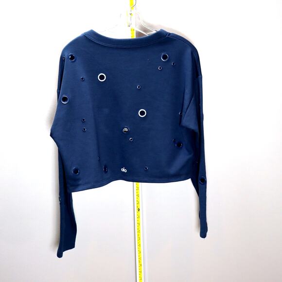 Alo Yoga Grommet Cropped Sweatshirt – Size Small - Picture 2 of 3
